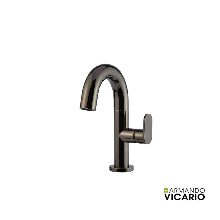 Μπαταρία Νιπτήρα με Βαλβίδα Clic-Clac Slim Vicario Black Chrome 500010-405