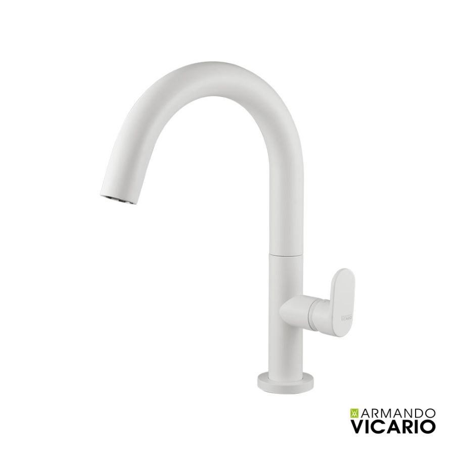 Μπαταρία Νιπτήρα Μεσαία Slim Vicario White Matt 500040-300