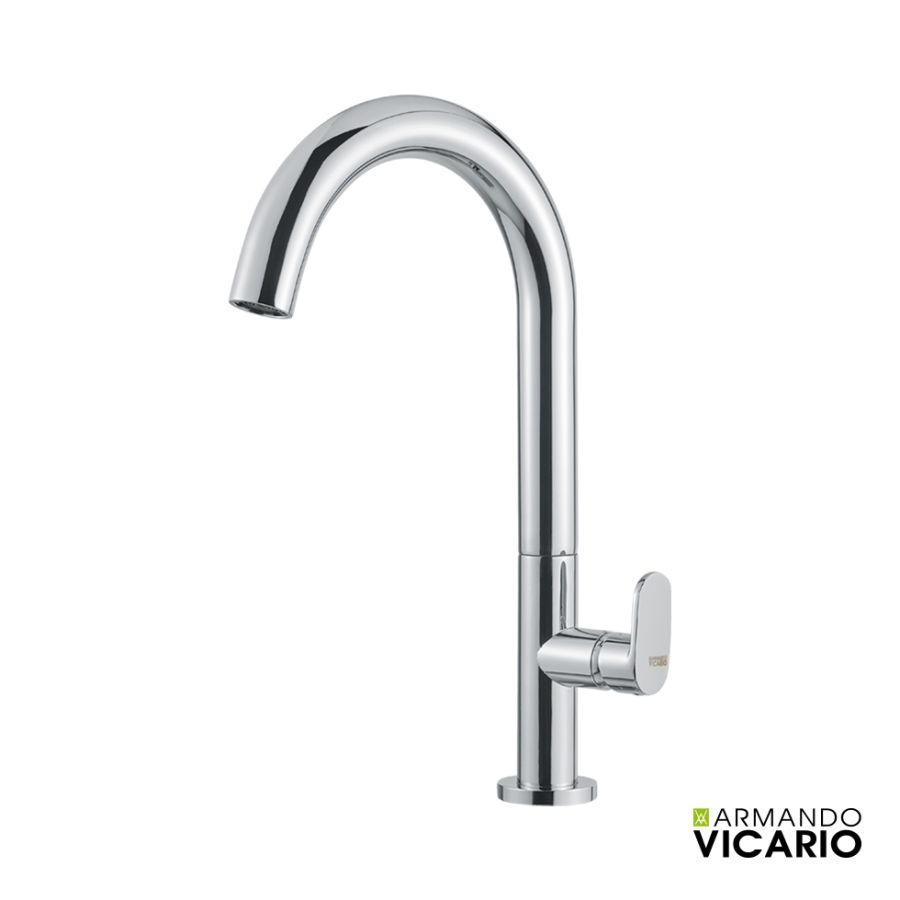Μπαταρία Νιπτήρα Υψηλή με Βαλβίδα Clic-Clac Slim Vicario Chrome 500041-100