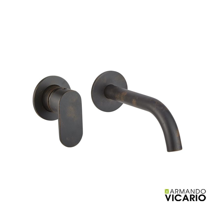 Μπαταρία Νιπτήρα Τοίχου Slim Vicario Rusty Black 500045-424