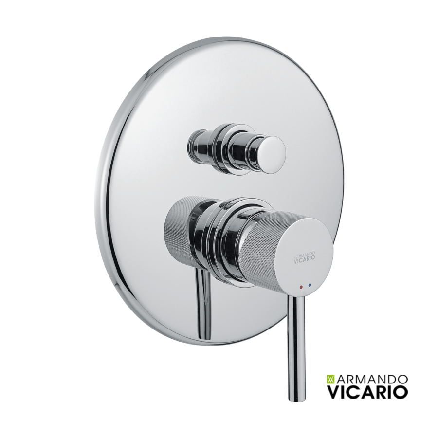 Μίκτης Εντοιχισμού 2 Εξόδων industrial Vicario Chrome 512050D-100