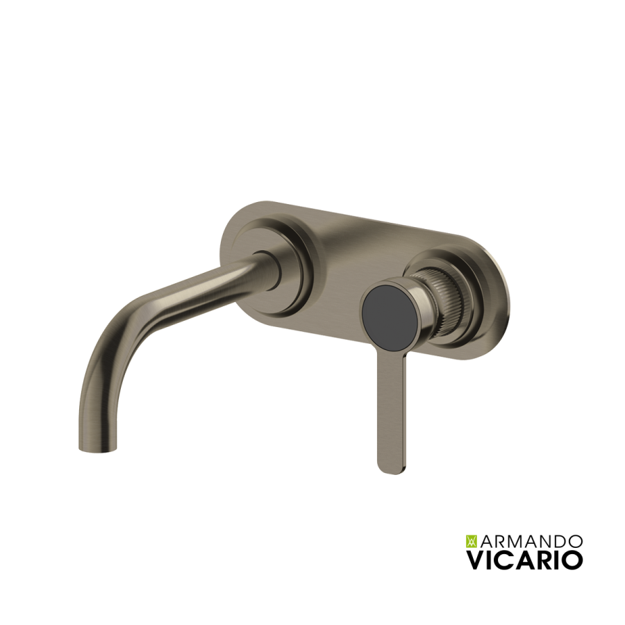 Μπαταρία Νιπτήρα Τοίχου Lumiere Vicario Black Brushed 516045-410