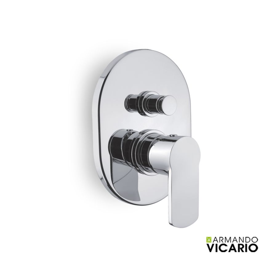 Μίκτης Εντοιχισμού 2 Εξόδων Glam Vicario Chrome 610050D-100