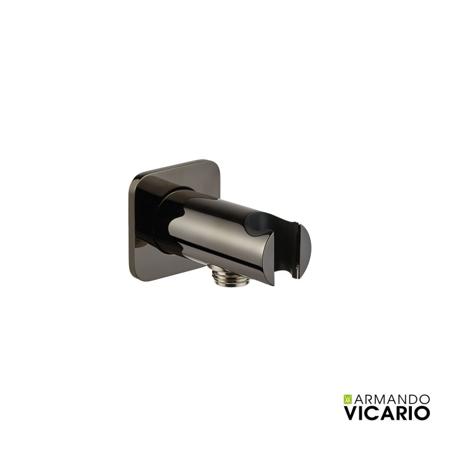 Παροχή Νερού με Στήριγμα Τηλεφώνου Vicario Black Chrome 900021-405