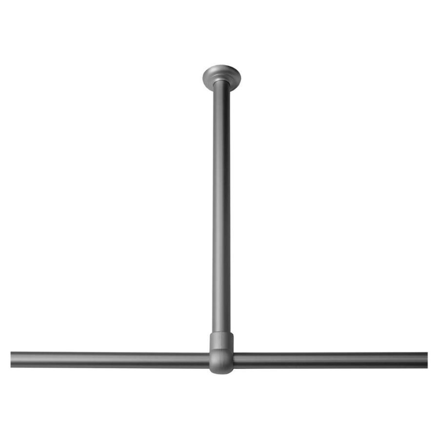 60 Ø 28 mm mat aluminum στήριγμα οροφής για βραχίονα μπάνιου γωνιακό Sealskin 276668605