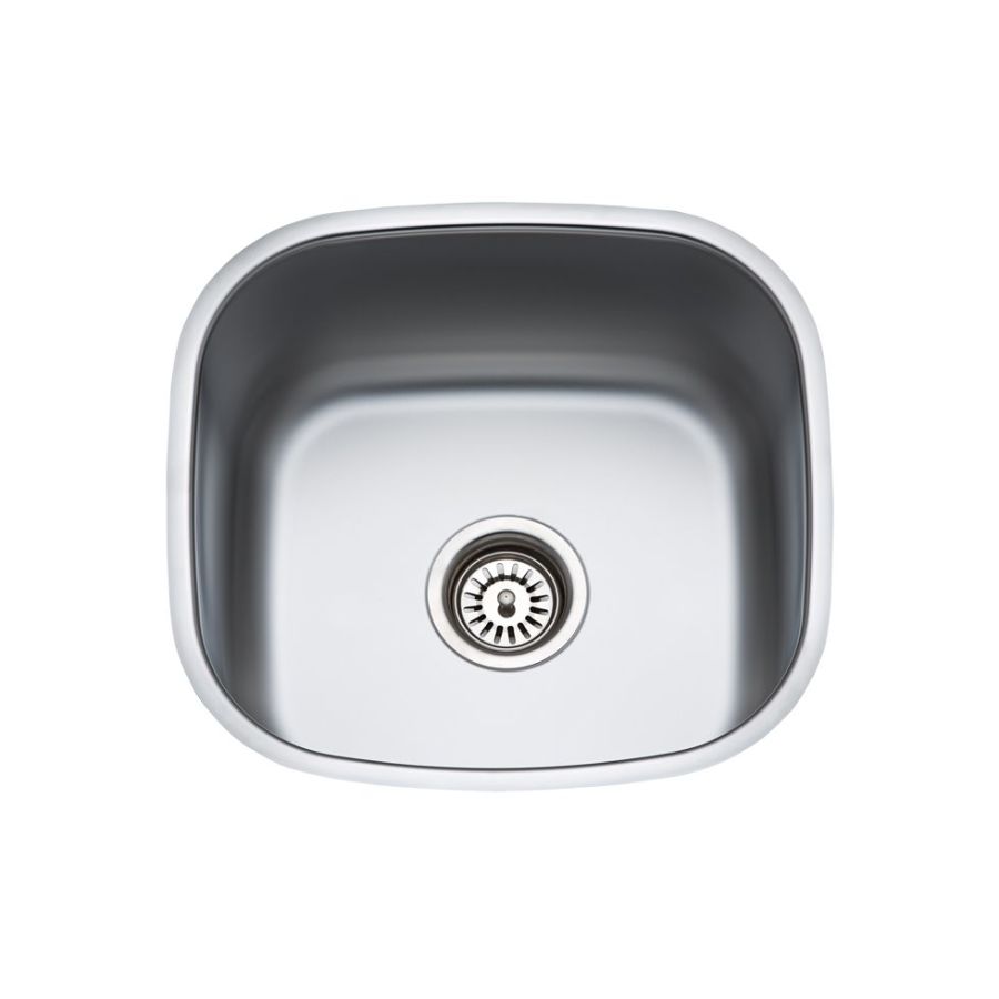 Νεροχύτης 42,5x40 εκ. Υποκαθήμενος για ερμάριο 45εκ. Λείος Ανοξείδωτος Χάλυβας Fortinox Valey 28043-110