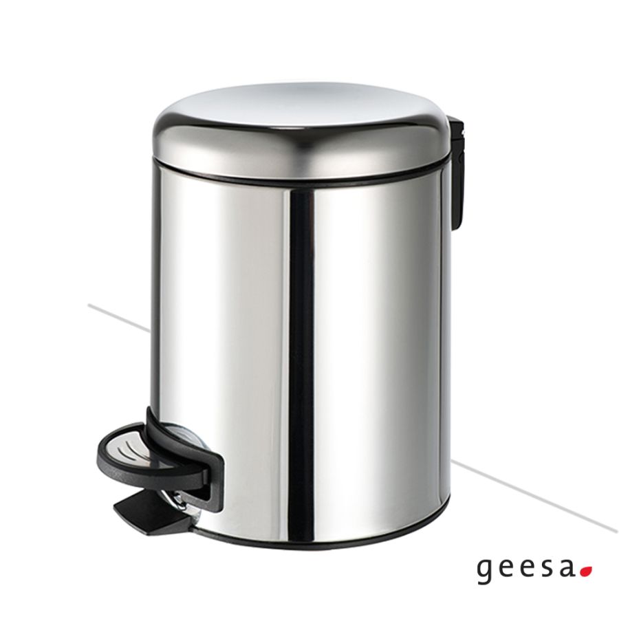 Χαρτοδοχείο Επιδαπέδιο 5l soft-close Geesa Inox Chrome 645-100