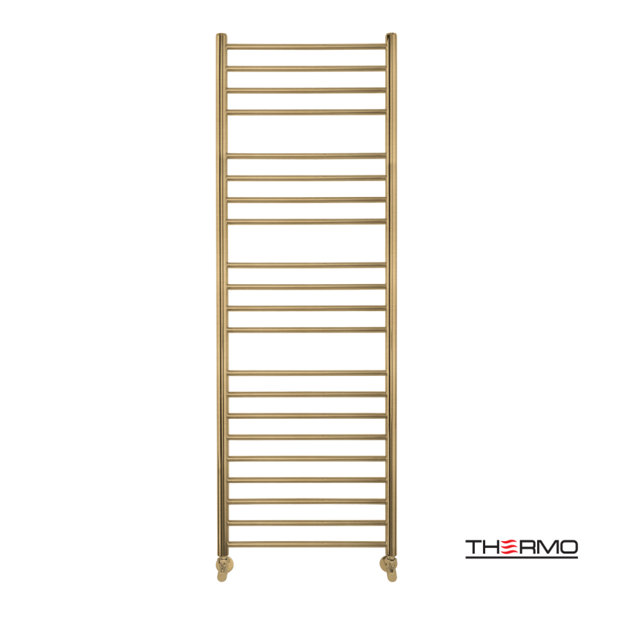 Θερμαινόμενη Πετσετοκρεμάστρα μπάνιου Inox BELLAVIA 150x50 Brushed Brass(Gold) PVD BEL15050-211