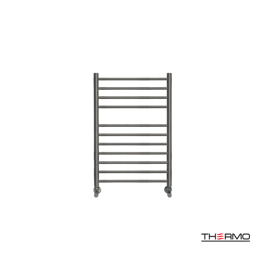 Θερμαινόμενη Πετσετοκρεμάστρα μπάνιου Inox BELLAVIA 75x50 Black Brushed PVD BEL7550-411