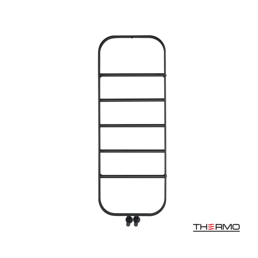 Θερμαινόμενη Πετσετοκρεμάστρα μπάνιου Inox SPARK 120x45 Silk Black SPA12045-401