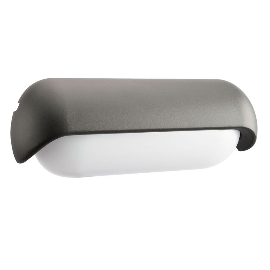 Απλίκα Επίτοιχη IP65 Ανθυγρή Led 13w 690 lm 3000K 110° Ανθρακί Αλουμίνιο-PC Viokef Titus 4255700