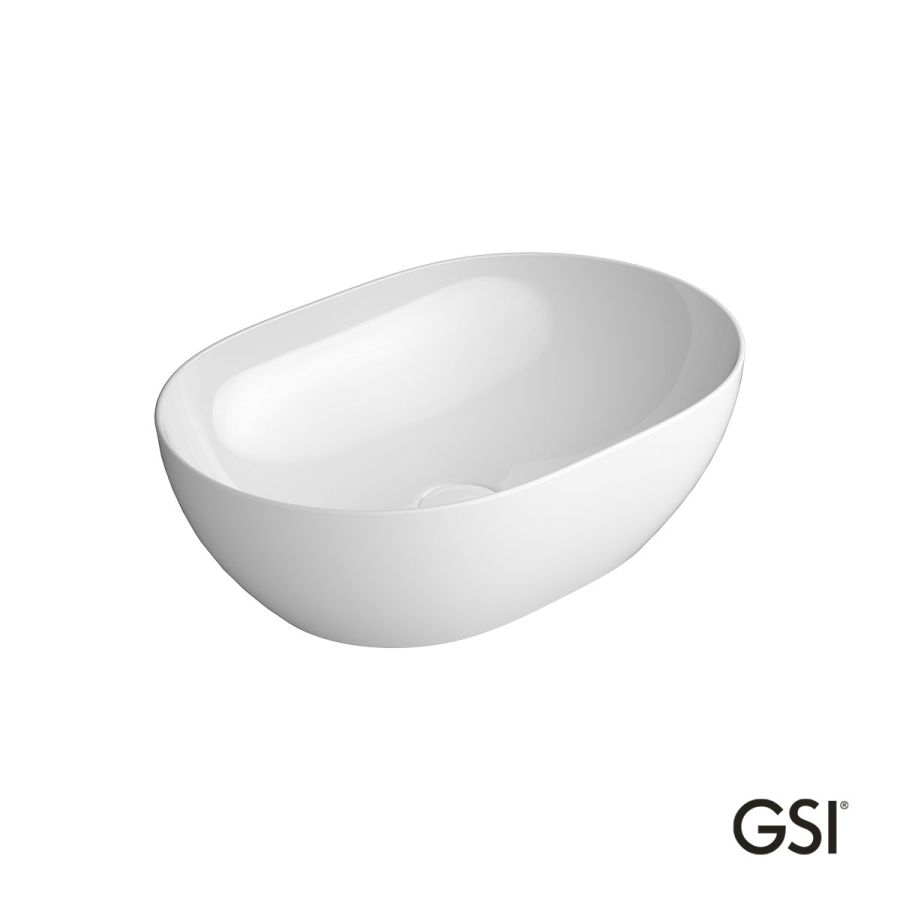 Νιπτήρας Πορσελάνης Pura 50x35 GSI White 8860-300