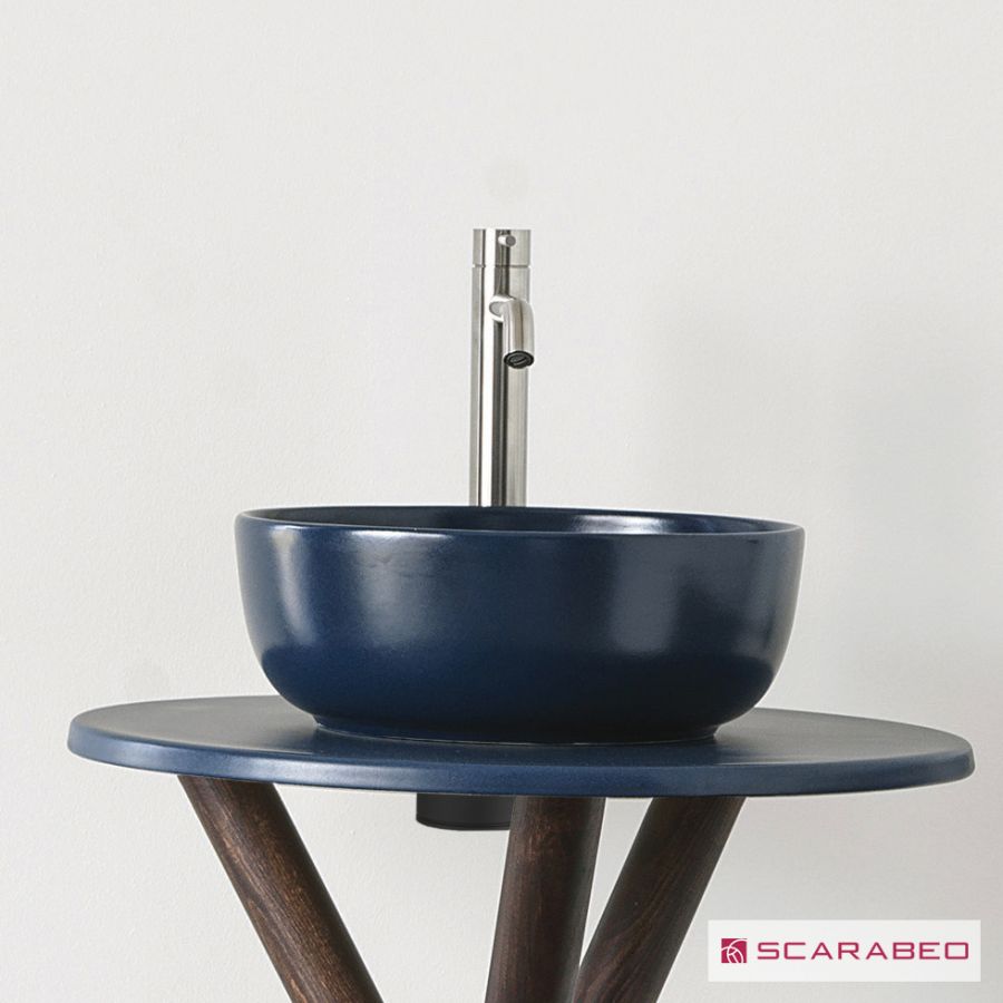Νιπτήρας Πορσελάνης Glam Φ39 Scarabeo Ocean (blu) 1807-600