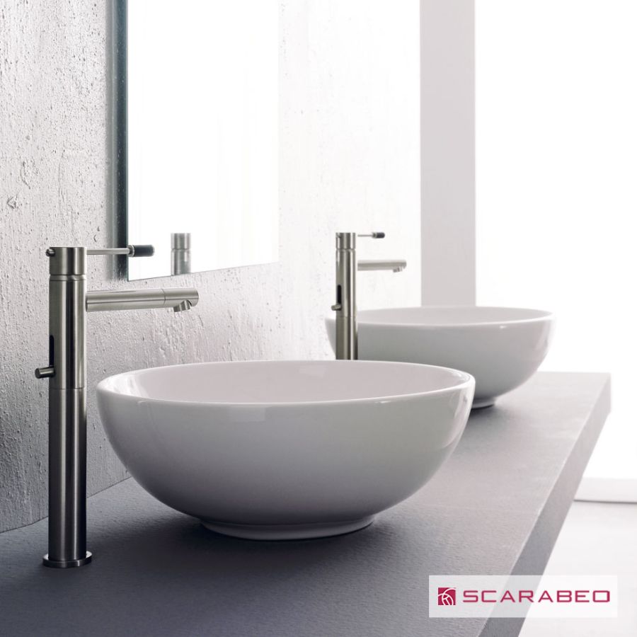 Νιπτήρας Πορσελάνης SFERA 39,5φ Scarabeo White 8009-300