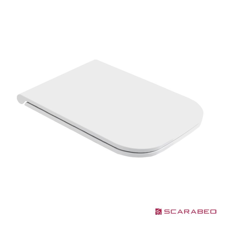 Κάλυμμα Λεκάνης ΤΕΟΡΕΜΑ Slim Soft Close Scarabeo Pearl (White Matt) 8305BS-301