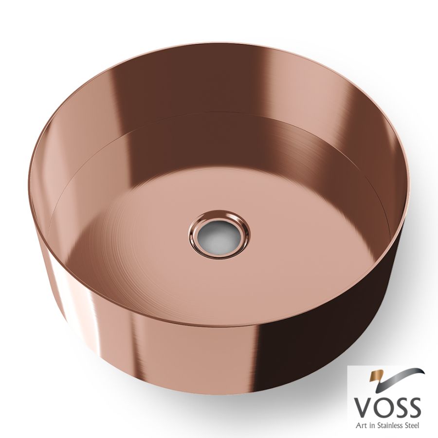 Νιπτήρας Milo Φ40 voss Inox PVD Rose-Gold Brushed V1040-811