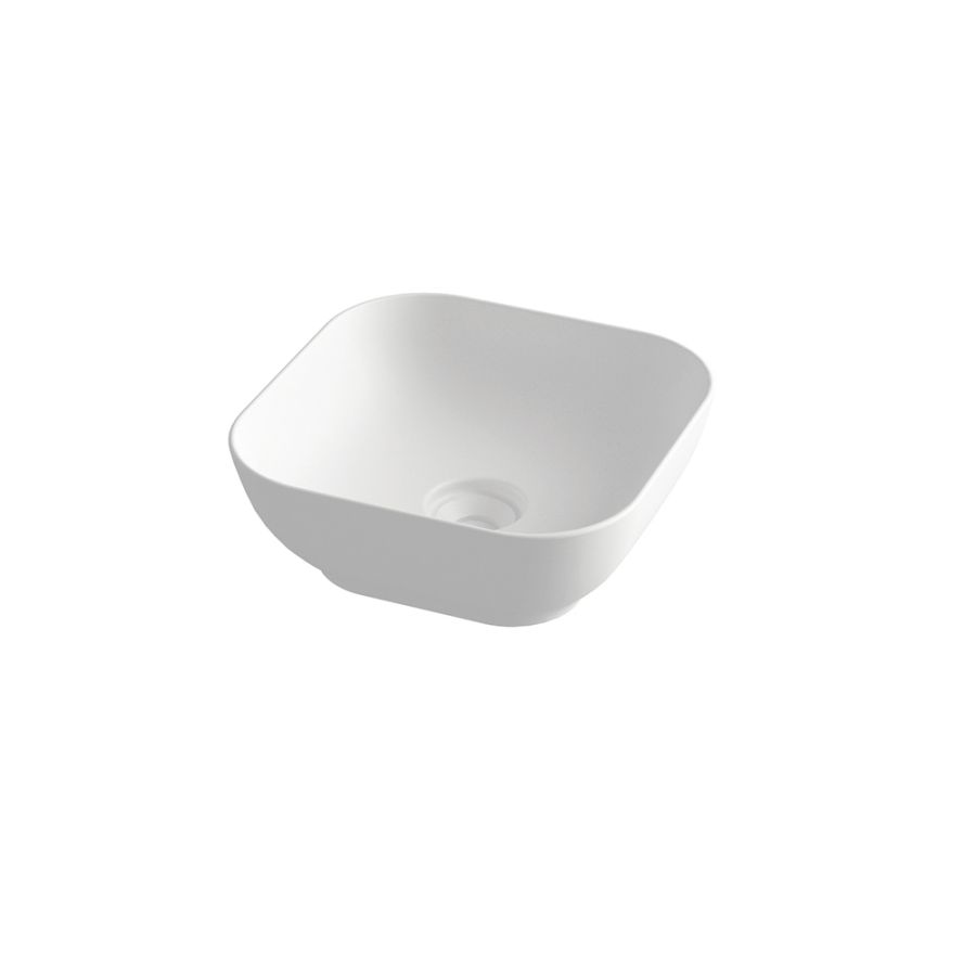 Olympia Trend Square 02 White matt - Νιπτήρας Επικαθήμενος χωρίς βαλβίδα 60133