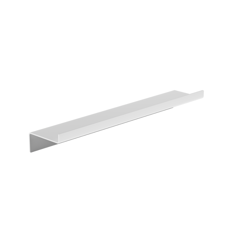 Ράφι Μικρής Πρόσοψης W500xD93xH70mm Stainless Steel White Matt Verdi Strantza 7232301