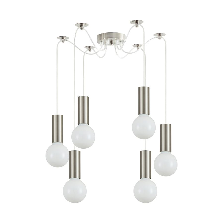 SE21-NM-4-NM6 ADEPT TUBE Nickel Matt Pendant+ HOMELIGHTING 77-8386