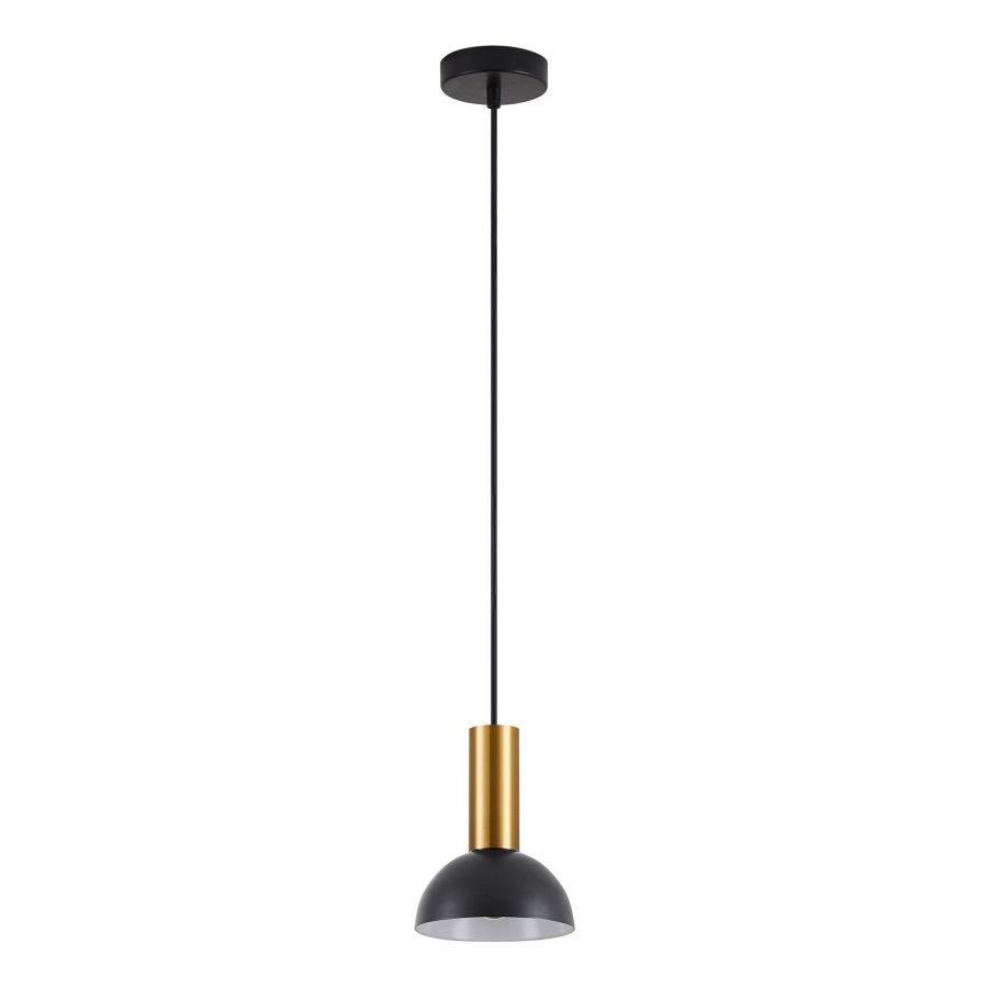 SE21-GM-4-MS3 ADEPT TUBE Gold Matt Pendant Black Metal Shade+ HOMELIGHTING 77-8645