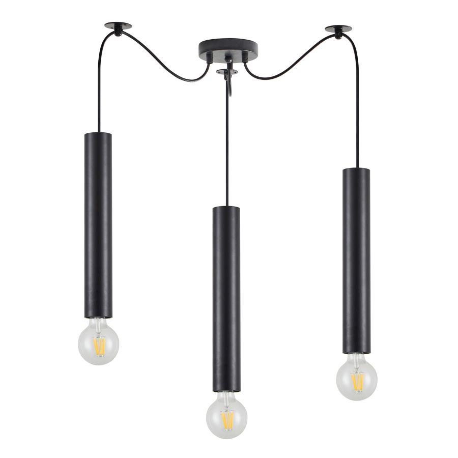 SE21-BL-5-BL3 ADEPT TUBE BLACK Black Pendant+ HOMELIGHTING 77-8670