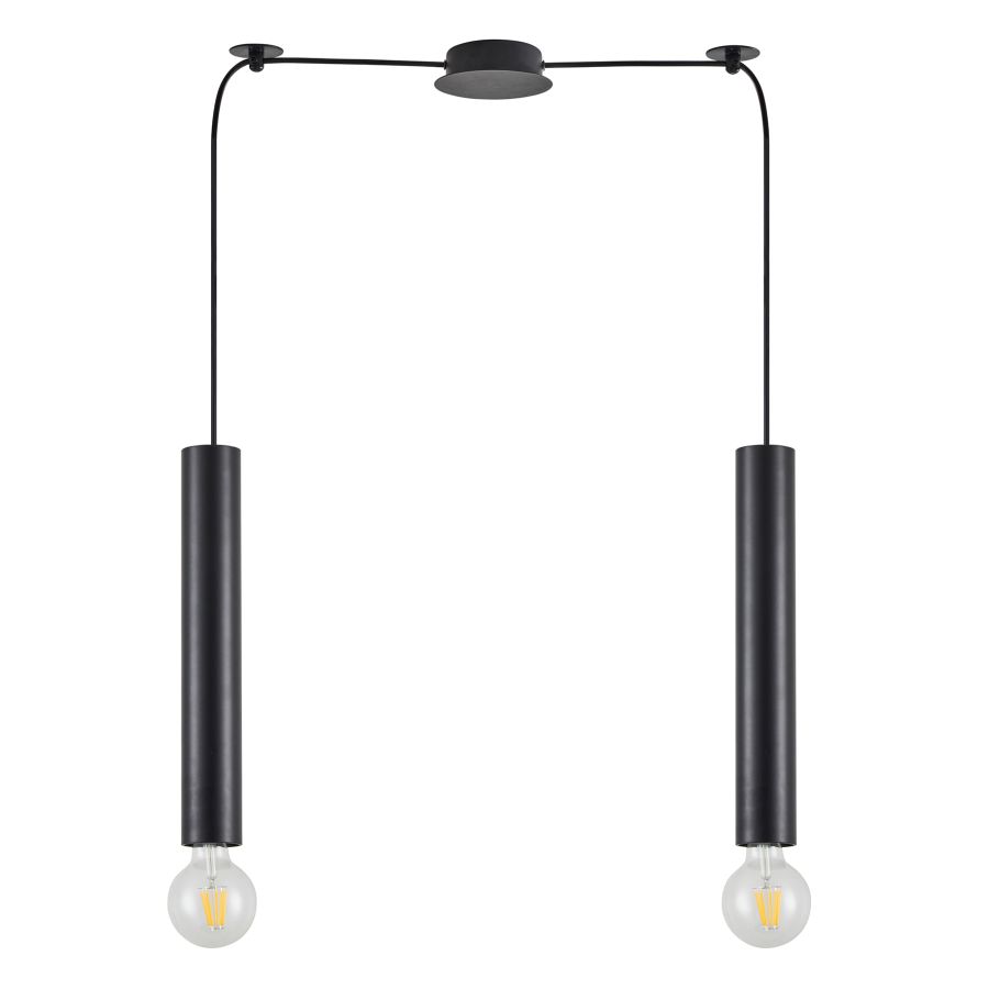 SE21-BL-5-BL2 ADEPT TUBE BLACK Black Pendant+ HOMELIGHTING 77-8671