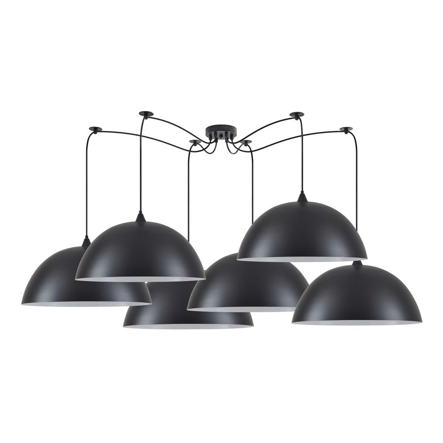 SE21-BL-B10-BL6-MS50 ADEPT PENDANT Black Metal Pendant+ HOMELIGHTING 77-8722
