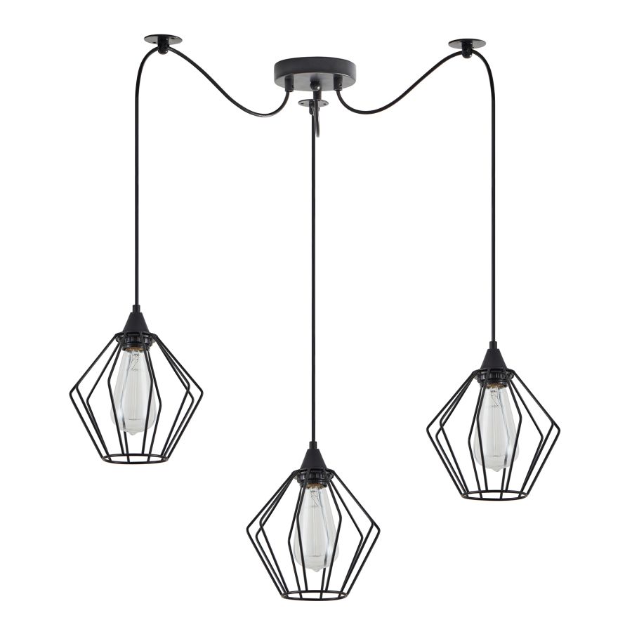 SE21-BL-B10-BL3-GR1 ADEPT PENDANT Black Metal Grid Pendant+ HOMELIGHTING 77-8748