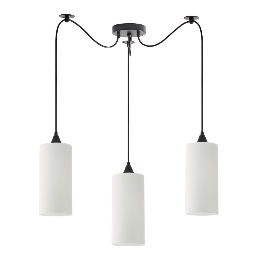 SE21-BL-4-BL3-GL3 ADEPT TUBE Pendant White Glass+ HOMELIGHTING 77-9001