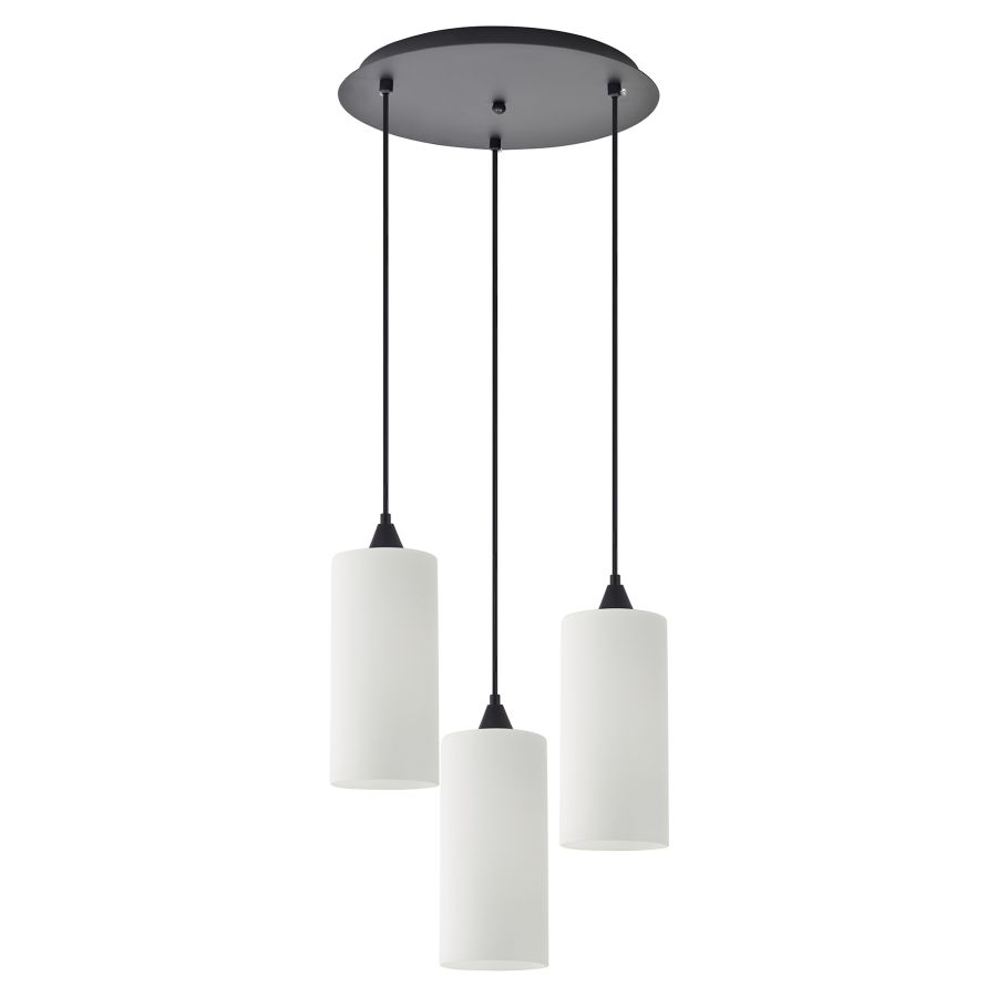 SE21-BL-4-3BL-GL3 ADEPT TUBE Pendant White Glass+ HOMELIGHTING 77-9002