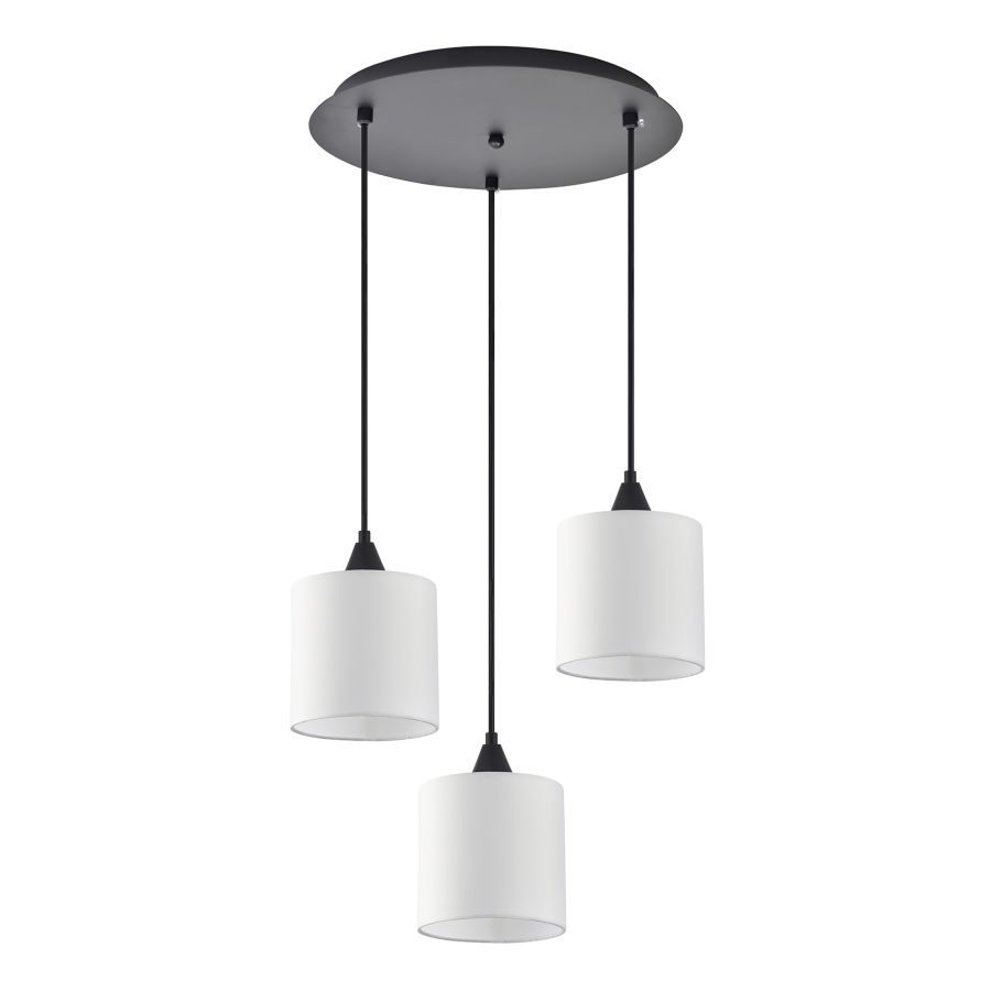 SE21-BL-B10-BL3-SH1 ADEPT PENDANT White Shade Pendant+ HOMELIGHTING 77-9018