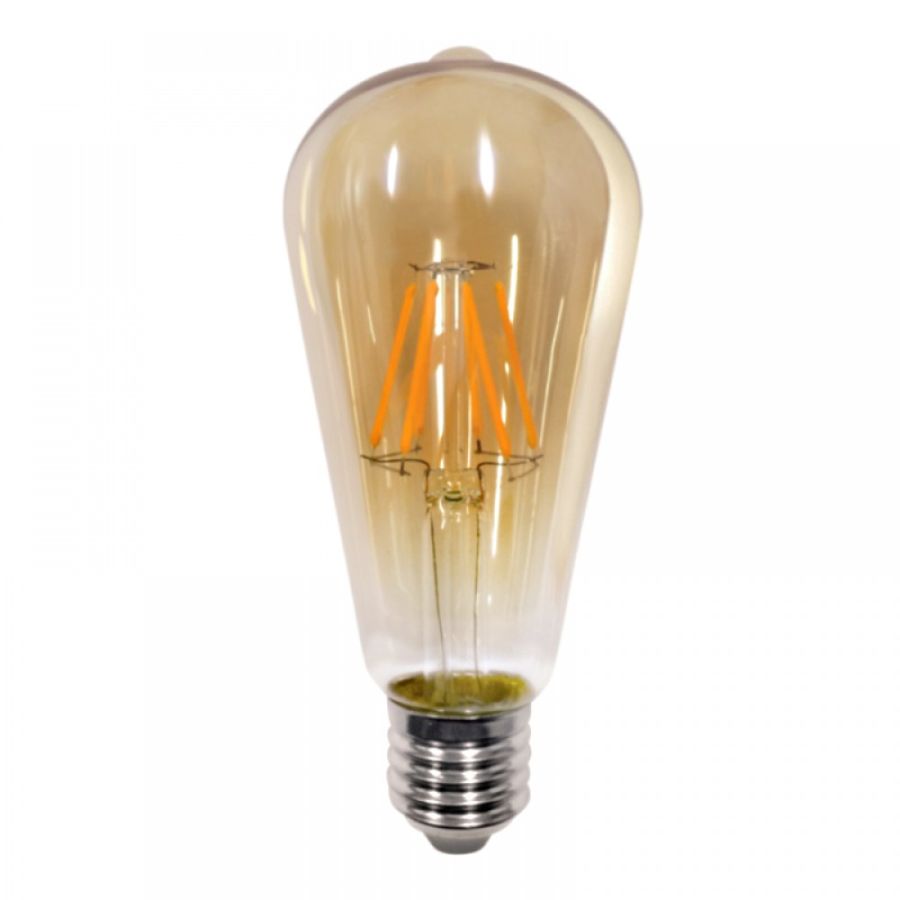 Λαμπήρας Filament Dimmable ST64 64x140mm 8w 2200K 650lm Μελί 220-240V 360° Inlight 7.27.08.24.1