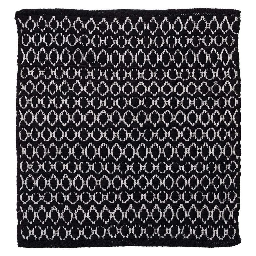 Boho 60x60 black πατάκι μπάνιου Sealskin 800102