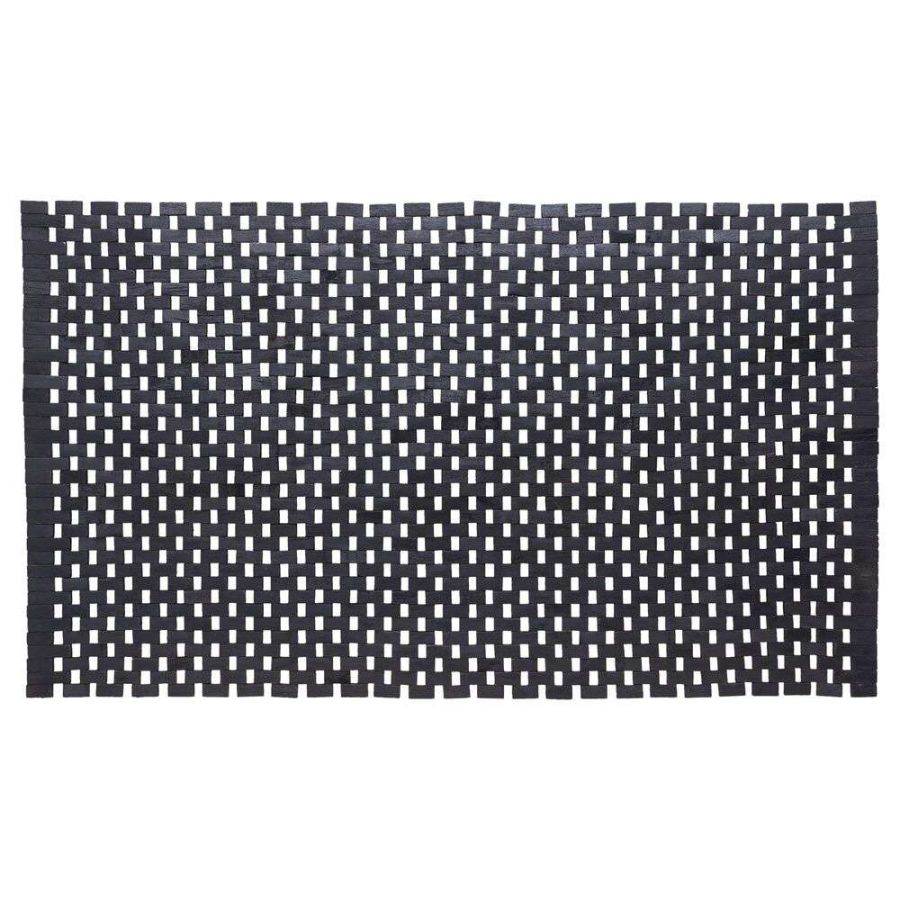 Woodblock 52x90 teak black πατάκι μπάνιου Sealskin 800125