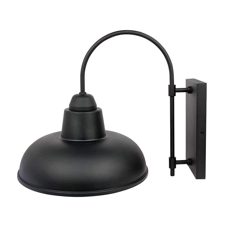 Απλίκα Εξ.Χώρου Μαύρη IP44 1xE27 22x35cm Sun Light GEMA-350