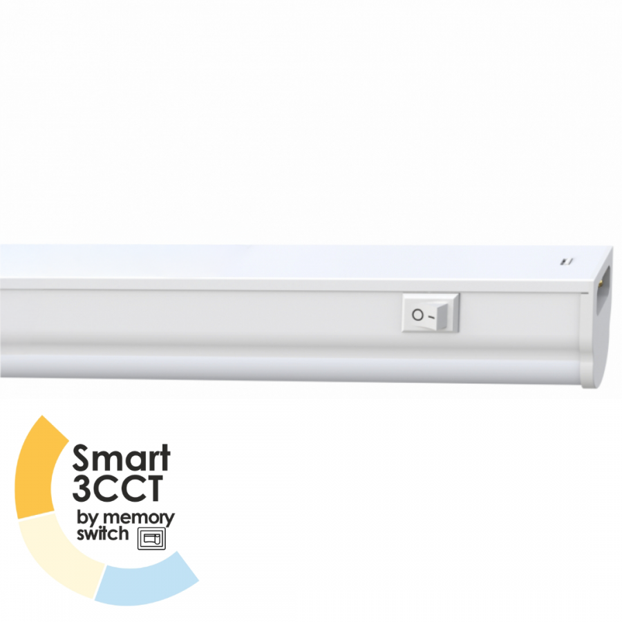 Φωτιστικό Πάγκου T5 312x27xH37mm 3,5w Smart 3CCT 3000/4000/6000K με Μνήμη Enjoy EL199401-MS