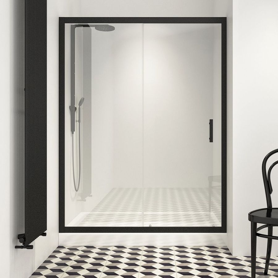 Orabella Energy Easy Fix Black matt H200 140 cm - Καμπίνα αντιστρέψιμη, ευθύγραμμη 30718