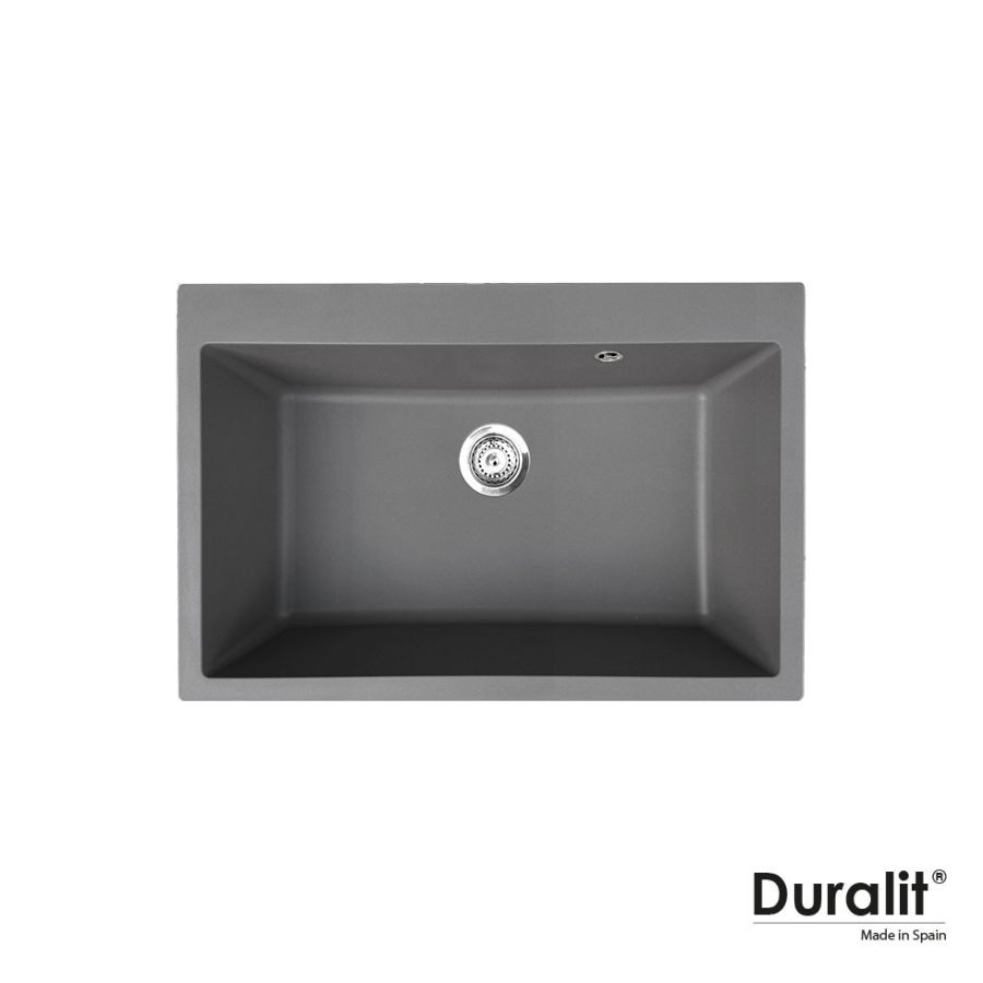 Νεροχύτης Συνθετικός Ένθετος 76x50cm για ερμάριο 80 εκ.Concrete Duralit KZ075-450