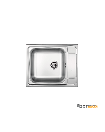 Νεροχύτης Κουζίνας Ανοξείδωτος Valley 63x50 Fortinox Inox Λείο 26150-110