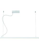 Φωτιστικό Κρεμαστή Ράγα 100εκ. Led 48w 4300lm 3000K Λευκό Αλουμίνιο Viokef Lynne Linear 3994600