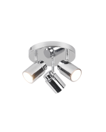 Σποτ IP44 Τρίφωτο Ροζέτα Χρωμέ 20xH15cm 3xGU10 Trio Lighting Angelo 880430306