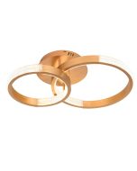 Φωτιστικό Οροφής Χρυσό Ματ 61x40cm Τηλεχειριστήριο LED 44w 3000-6000Κ Sun Light C88070/2