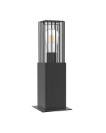Κολωνάκι Εξ.Χώρου IP54 H40x15cm 1xE27 Χυτό Αλουμίνιο Γραφίτης Sun Light CELDA-400