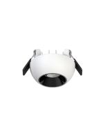 Φωτιστικό Σποτ Ημιχωνευτό Αλουμίνιο Λευκό-Μαύρος Ανακλαστήρας Led 7w 490lm CCT by Switch Sun Light CONO-55