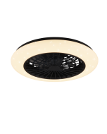 Ανεμιστήρας Οροφής Μαύρο Ματ 50cm Led 26,8w 3000-6500K 2600lm Trio Lighting Stralsund R62522132