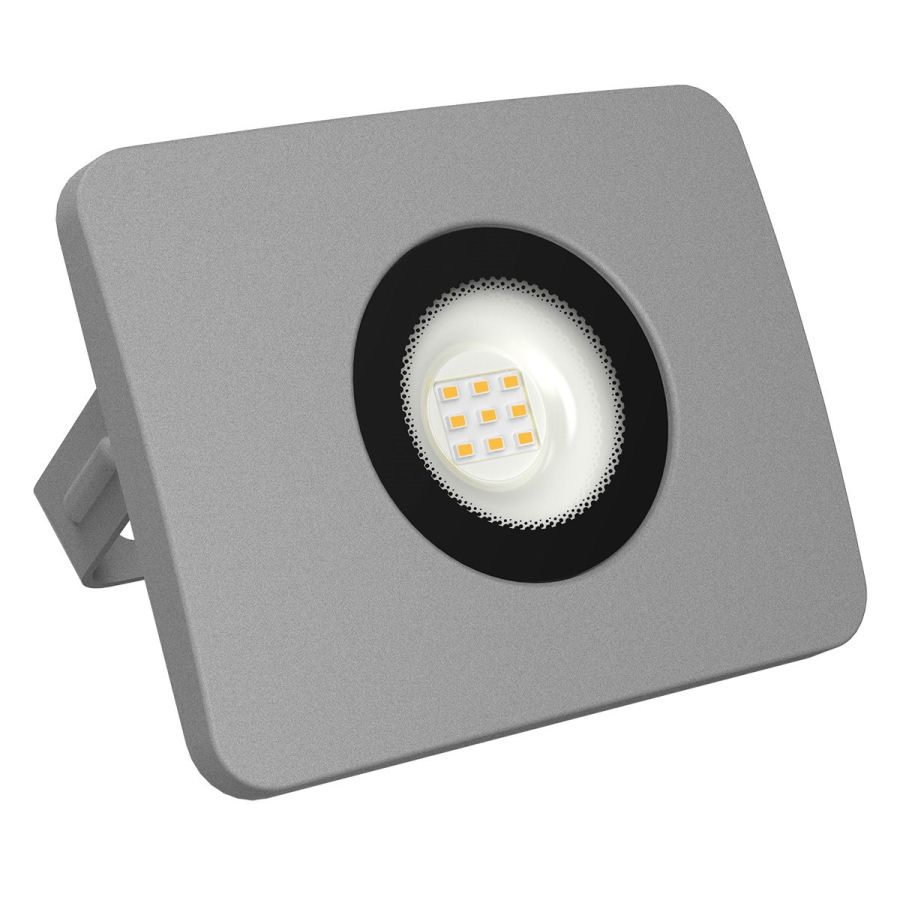 Προβολέας Ανθυγρός IP65 10w Led, 800 lm,4000K, Χρώμα Σώματος Γκρι Sigma 00330