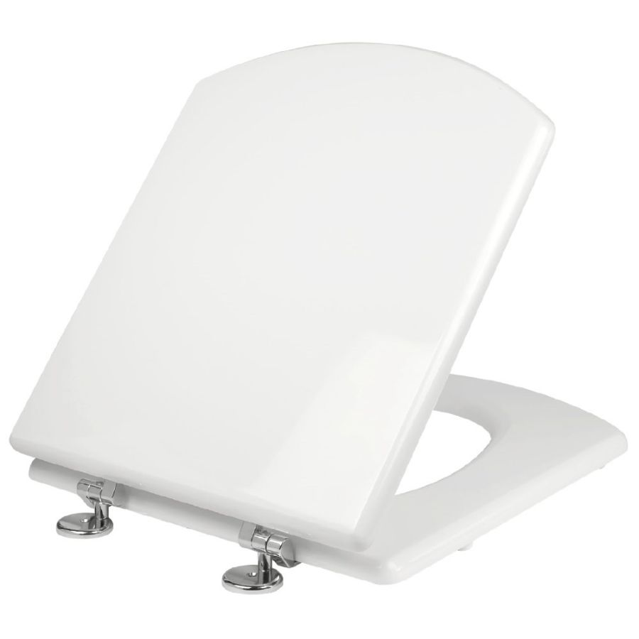 Κάλυμμα Λεκάνης W.C Βαρέως Τύπου Λευκό Polyester 41-45x35,5cm Μεταλλικά στηρίγματα με εκτόνωση Roca Dama Senso Elvit 0196