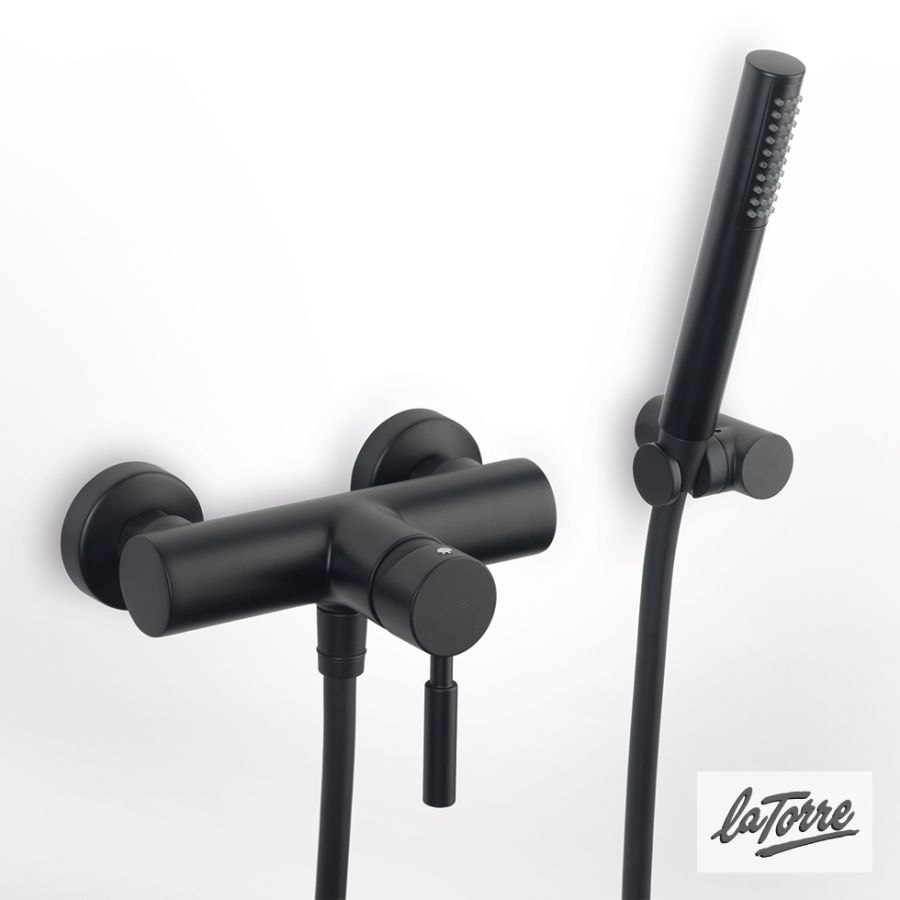 Μπαταρία Ντουζιέρας, Τech La Torre Black Matt 12060-400