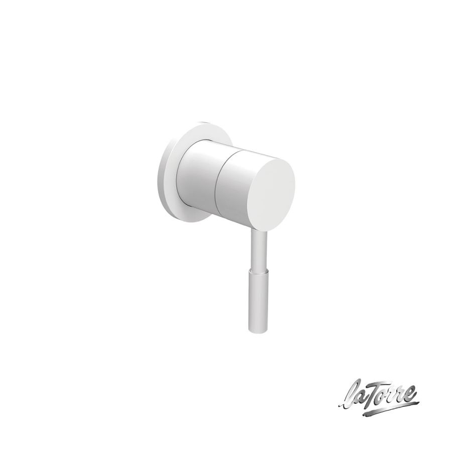 Εκτροπέας 3 εξόδων για εντοιχισμένο σύστημα ντουζιέρας, Tech La Torre White Matt 12151N-300