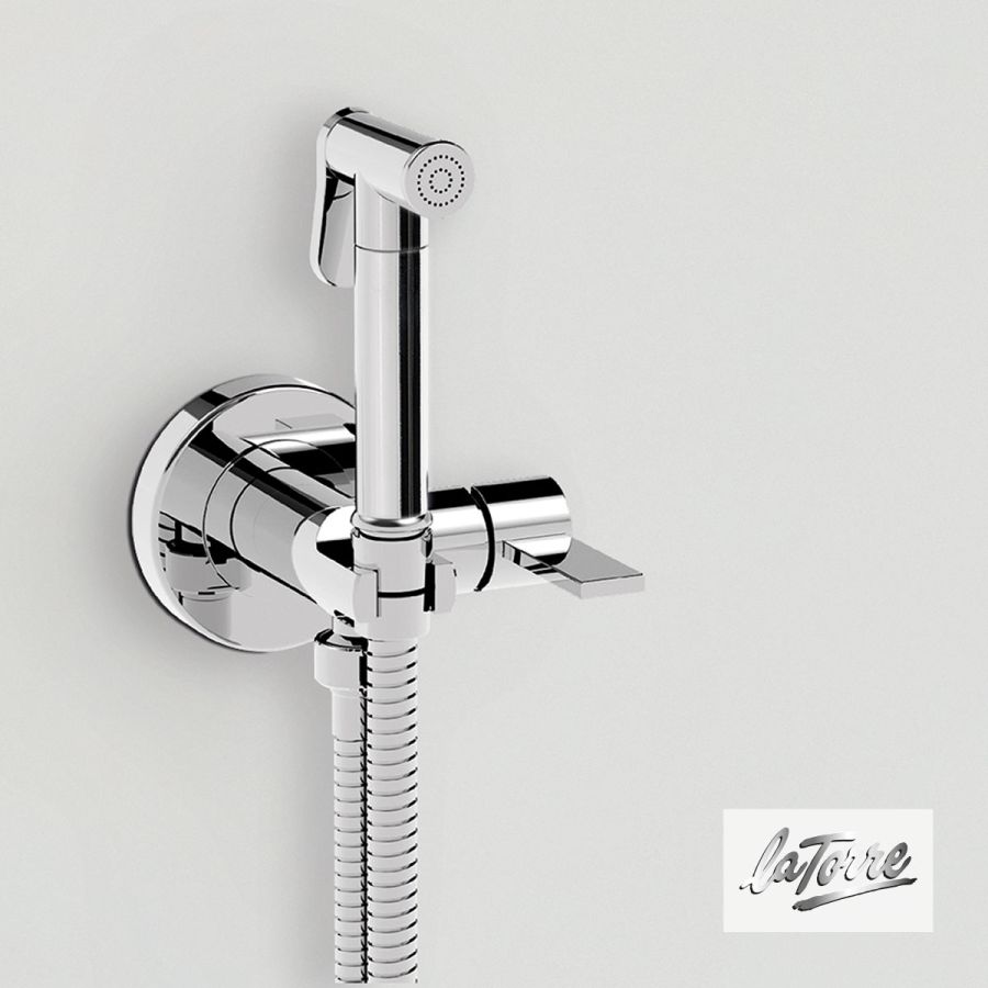 Σύστημα Μπιντέ με Μίκτη Εντοιχισμού Ζεστό-Κρύο, Flush-Mix Taya La Torre Chrome 40211-100